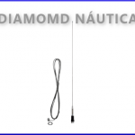 ANTENA MÓVEL - VHF 5/8 DE ONDA COM MOLA + KIT CABO - AP5189 E AP51891