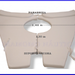 Estofado Solarium Colchão de Proa da Lancha Focker 215