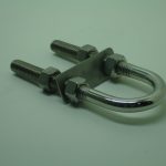 Gancho Amarra de Proa Aço Inox 5/16 Reforçado Náutico U-Bolt