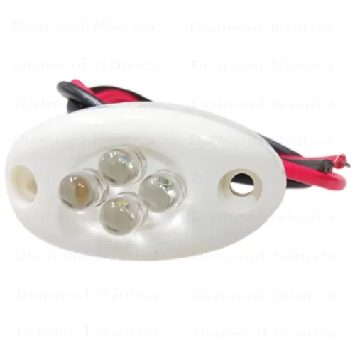 Luz De Cortesia Vermelha Com Led 12 Volts