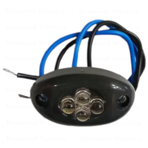 Luz De Cortesia Azul Com Led 12 Volts