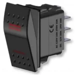 Botão Interruptor Intermitente Náutico Marinizado On/Off/On com Led