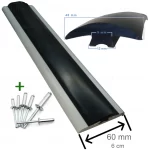 27 Metros Kit Base de PVC 60 mm de Largura e Verdugo Friso Lateral