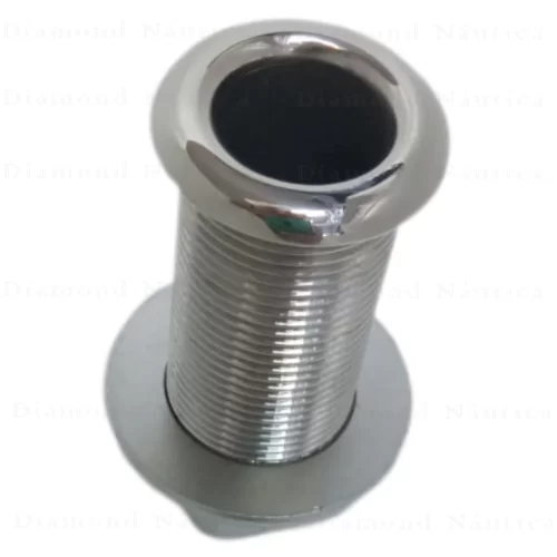 Saída D'água Sem Conector 3/4" Inox 316 Para Barcos Lanchas Motorhomes