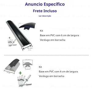 Dois Kit's Base Em PVC E Verdugo Em Borracha