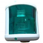 Luminária De Navegação Verde Fixa Branca Maior 12M