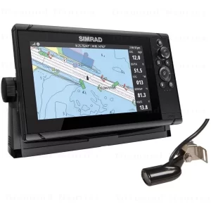 GPS E Sonda Simrad Cruise 9 Com Transdutor 83/200 Khz Mais Chirp