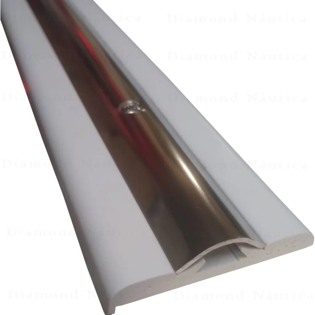 3 Metros De Base PVC E Friso Em Aço Inox