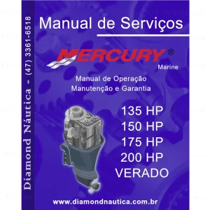 Manual De Serviço Para Motores De Popa Mercury Verado 135-150-175-200 HP