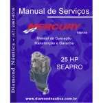 Manual De Serviço Para Motores De Popa Mercury 25 HP Seapro