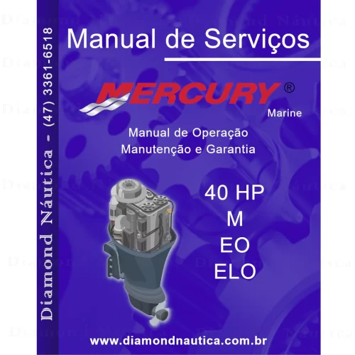 Manual De Serviço Para Motores De Popa Mercury 40 HP M-EO-ELO