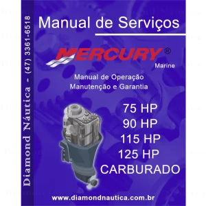 Manual De Serviço Para Motores De Popa Mercury 75-90-115-125 HP Carburado