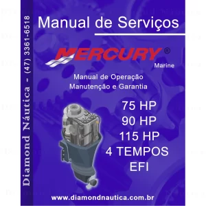 Manual De Serviço Para Motores De Popa Mercury 75-90-115 HP 4 Tempos EFI
