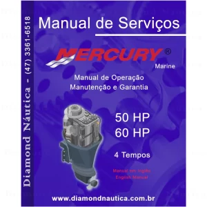 Manual De Serviço Para Motores De Popa Mercury 50 - 60 HP 4 Tempos Ingles