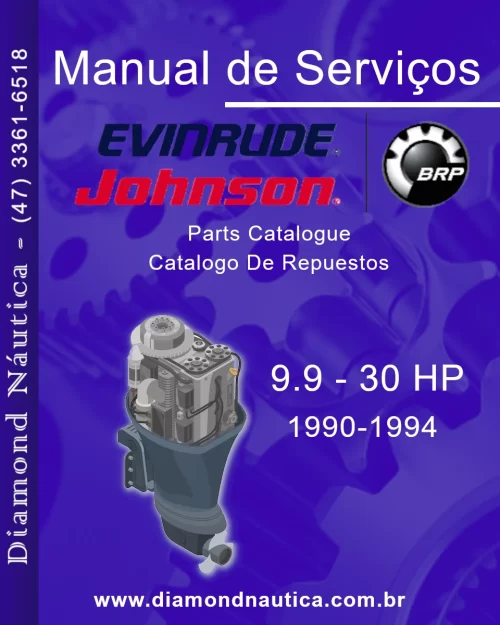 Service Manual Johnson Evinrude 9.9 - 30 HP 1990 - 1994 - Português