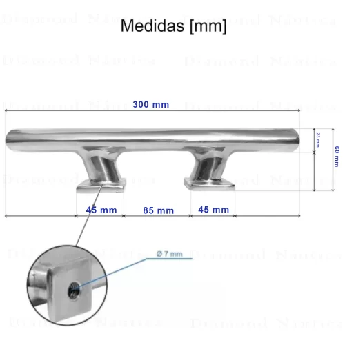 Cunho Escandinavo de Aço Inox 12 Polegadas