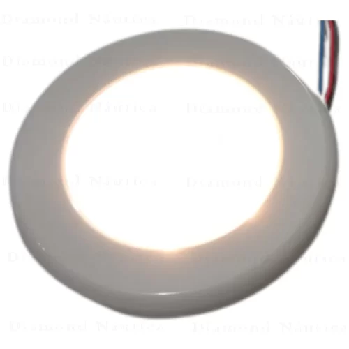 Luminária De Cabine Circular 12 Volts Branco Quente