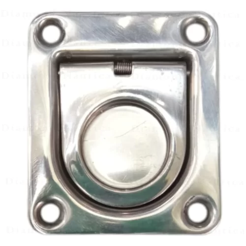 Puxador De Embutir 4 Furos Com Alça 65 x 55 Mm