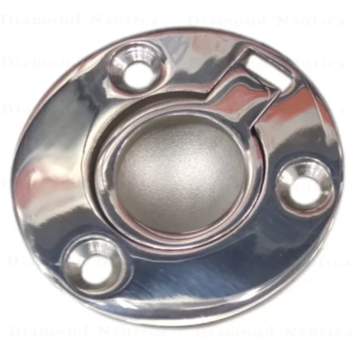 Puxador Redondo 50 x 41 Mm Em Aço Inoxidável
