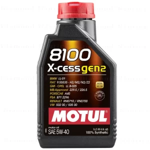 Óleo Para Motor De Carro Motul 8100 X-cess Gen2 5W-40