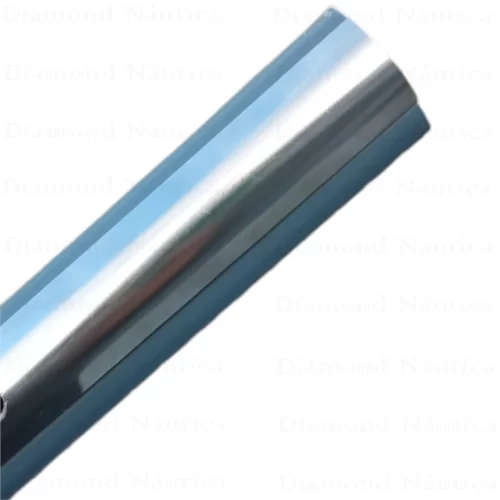Base PVC 40 Mm 36 Metros Na Cor Cinza E Friso Em Aço Inox