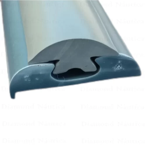 Base Em PVC Cinza E Verdugo Cinza 36 Metros Com Kit De Fixação