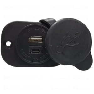 Carregador USB Redondo USB-C Fast Charge