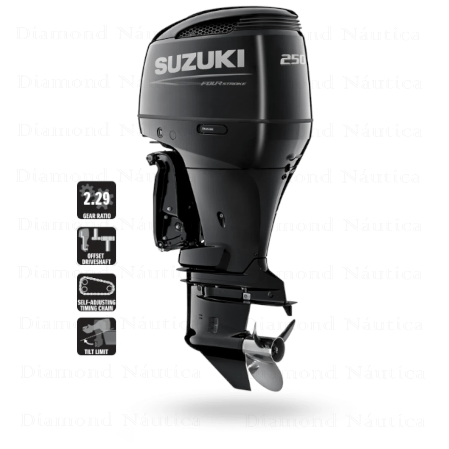 Motor De Popa Suzuki DF250TX 4 Tempos 6 Cilindros