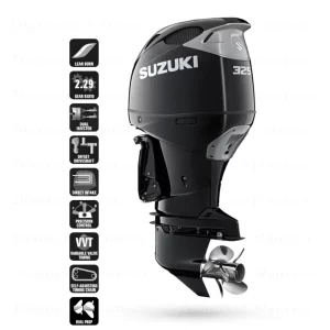 Motor De Popa Suzuki DF325 ATX DG + Kit Dual Pro