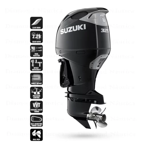 Motor De Popa Suzuki DF325 ATX DG + Kit Dual Pro