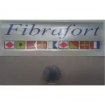 Adesivo Resinado Náutico Fibrafort Com Bandeiras 2 Peças