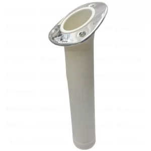 Porta Vara Caniço Inclinado Em Nylon Cor Branca Com Inox