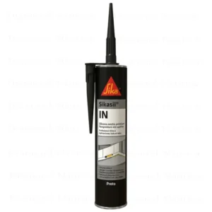 Sikasil IN Preto CT 280ml Sika Silicone Neutro para Vedação Náutica e Externa