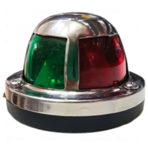 Luz De Navegação De Proa Bicolor 12V/24V Em Aço Inox Para Barcos E Lanchas